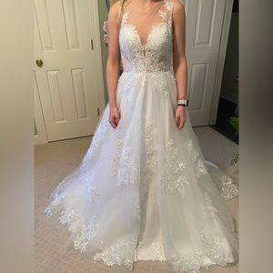 White Wedding Dress - Size 4